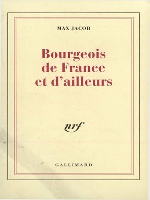 cover image of Bourgeois de France et d'ailleurs